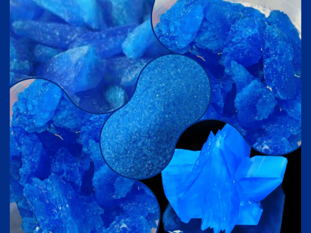 Tutiya-e-Akhdar (Green Vitriol / Copper Sulfate) Copper sulphate cupris Sulphas